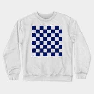 Minimal Checkerboard - Royal Blue Crewneck Sweatshirt